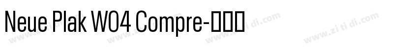 Neue Plak W04 Compre字体转换